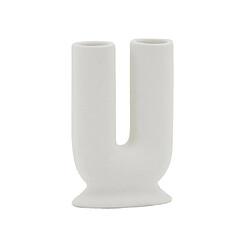 Aubry Gaspard Vase en porcelaine U blanc.