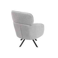 Acheter Fauteuil pivotant en tissu chiné gris LACONA de Pascal Morabito