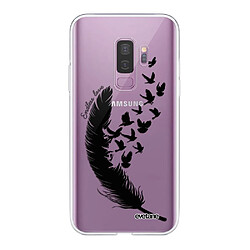 Coque Samsung Galaxy S9 Plus 360 intégrale transparente Plume Ecriture Tendance Design Evetane. 