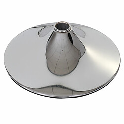 Mendler 4x plateau de sol pour tabouret de bar / chaise pivotante / chaise de salle à manger, chrome ~ Ø 38,5cm