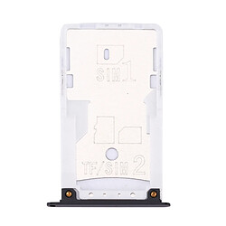 Wewoo Tiroir de Carte SIM noir pièce détachée pour Xiaomi Redmi 4X SIM et SIM / TF Plateau