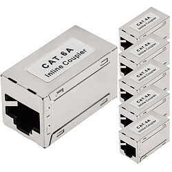 Bematik Coupleur Keystone RJ45 femelle vers femelle Cat.6a FTP pack de 6 unités