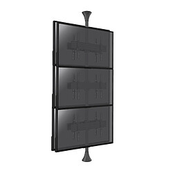 Kimex Support sol-plafond inclinable pour 6 écrans TV back to back 32'' - 75'' - Vesa max 600x400