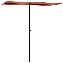 Avis Maison Chic Parasol Jardin | Parasol d'extérieur avec mat en aluminium 180x110cm Terre cuite - GKD42385