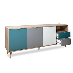 Concept Usine Buffet style scandinave tricolore 180 cm PERAST