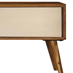 Maison Chic Meuble TV scandinave - Banc TV pour salon 140 x 30 x 40 cm Bois solide -MN66531 pas cher