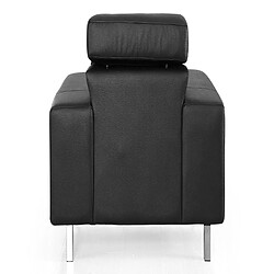 Acheter La Maison Du Canapé Fauteuil cuir Design JACOB Noir