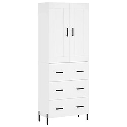 Maison Chic Buffet,Meuble de Rangement,commode pour salon,Cuisine Blanc 69,5x34x180 cm Bois d'ingénierie -MN58534