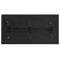 vidaXL Bâche de chariot de jardin Noir 81x41x21 cm Tissu