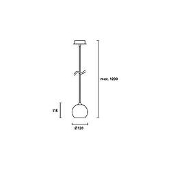 Leds C4 Suspension décorative BALLET 1 Ampoule