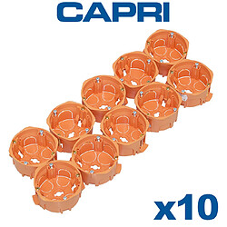 Capri - Pack de 10 Boîte d'encastrement simple Capriclips D67 Prof40