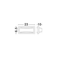 Avis NOVA LUCE Applique e PULSAR Gris Foncé & Blanc LED 6 W H6,5