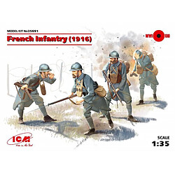 Icm Figurine Mignature French Infantry (1916)