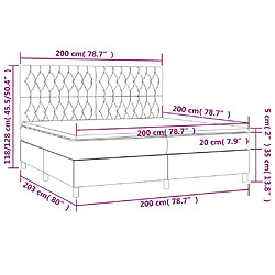 Acheter vidaXL Sommier à lattes de lit et matelas Vert foncé 200x200cm Velours