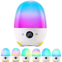 Universal Lampe de nuit à 311 LED pour bébés, lampe de chevet dimmable pour enfants, lumière colorée DIY amusante, réglage du chronomètre, avec prise USB de borne de recharge séparée, adapté à la chambre à coucher, chambre d'enfants, (blanc)