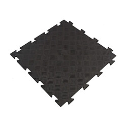 ArtPlast Dalle clipsable en... 50 x 50 cm - Noir Dalle clipsable en PVC Motif "métal strié" - Noir 50 x 50 cm