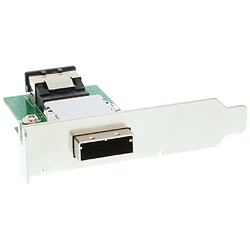 Support adaptateur InLine® SAS Low Profile externe SFF-8088 à SFF-8087 interne