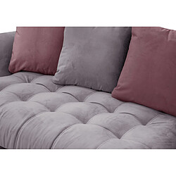 Acheter Courtois Laville Canapé d'angle droit, 5 places, BARDI, Tissu Gris mauve