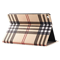 Acheter Wewoo Smart Cover jaune pour iPad Air 2 cartes et poche d'argent Plaid Texture étui en cuir avec titulaire fentes