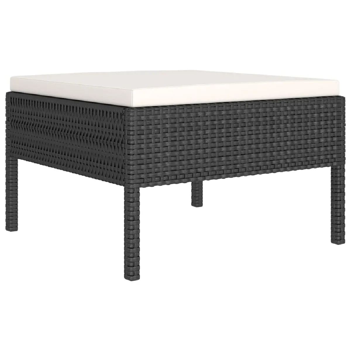 Avis Maison Chic Salon de jardin 10 pcs + coussins - Mobilier/Meubles de jardin - Table et chaises d'extérieur Résine tressée Noir -MN58213