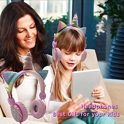 Avis Universal Poupée surprise adorable licorne écouteurs câblés avec microphone musique écouteurs stéréo ordinateur téléphone portable écouteurs cadeau enfant