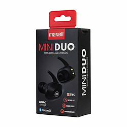 Casques avec Microphone Maxell MINI DUO Noir