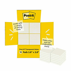 Notes Adhésives Post-it 600-TRSPT-SIOC 73 x 73 mm Transparent (12 Unités)