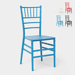 Ahd Amazing Home Design Chaises classiques et traditionnelles pour les cérémonies de restauration et les mariages Chiavarina X, Couleur: Bleu