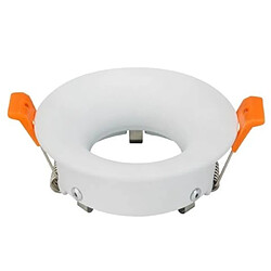 HOROZ ELECTRIC Support spot rond blanc fixe GUI0/MR16 IP20 