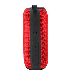 ComfortXL Enceinte bluetooth sans fil portable à double haut-parleur et subwoofer intégré, rouge 