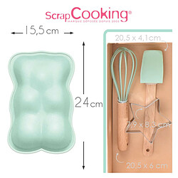 Scrapcooking Coffret pâtisserie pour enfants - Ustensiles Ourson