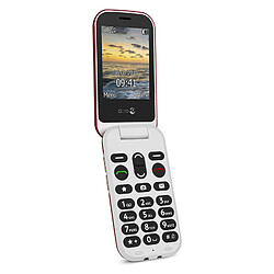 Doro 6060 (Double Sim, Clapet, 2.8'') Rouge pas cher