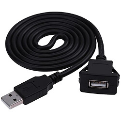 1 Mètre USB 2.0 Mâle Vers Femelle USB Câble D'extension Encastré Pour Tableau De Bord De Voiture