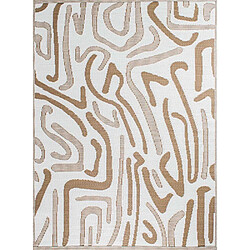 Jardindeco Tapis extérieur en polypropylène Spargi 1741 beige 180 x 280 cm. Tapis extérieur en polypropylène Spargi 1741 beige 180 x 280 cm