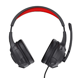 Trust Casque Gaming Filaire Basics Circum-aural avec Microphone et Arceau Réglable Noir / Rouge