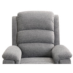 Vente-Unique Fauteuil relax électrique en tissu anthracite NEVERS pas cher