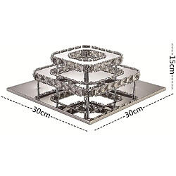 Avis Universal Lampe Lustre LED Plafond en cristal carré 2 panneaux LED intégrés 36W Pinces de plafond modernes