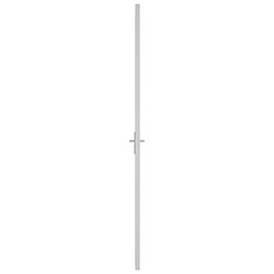 Avis vidaXL Porte intérieure 83x201,5 cm Blanc Verre ESG et aluminium