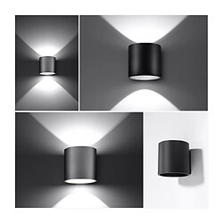 Luminaire Center Applique murale ORBIS aluminium noir 1 ampoule pas cher