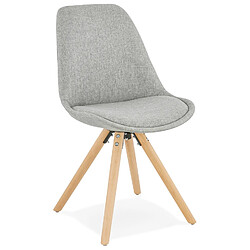 Alterego Chaise scandinave 'HIPHOP' en tissu gris