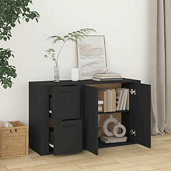 Avis Maison Chic Buffet,Meuble de Rangement,commode pour salon,Cuisine Noir 100x33x59,5 cm Bois d'ingénierie -MN29020