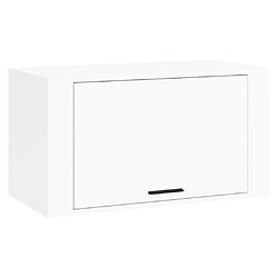 vidaXL Armoire à chaussures murale Blanc brillant 70x35x38 cm