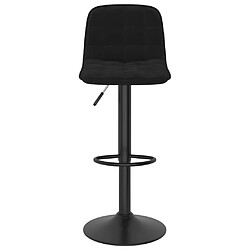 Avis vidaXL Tabourets de bar lot de 2 Noir Velours