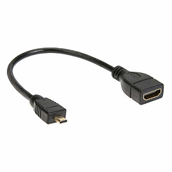 INECK® Adaptateur câble HDMI (HDMI femelle vers micro HDMI Type D mâle)