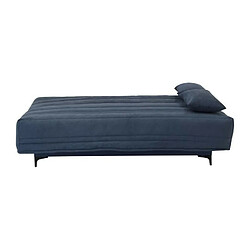 Acheter Banquette clic clac 3 places - tissu bleu - Style contemporain - L199 x P96 x 10