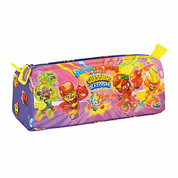 Trousse d'écolier SuperThings Guardians of Kazoom Violet Jaune (21 x 8 x 7 cm) 