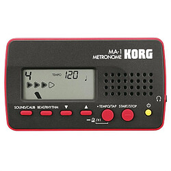 Korg MA-1 BK Digital Métronome Noir / Rouge Korg