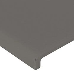 Avis vidaXL Têtes de lit 4 pcs Gris 100x5x78/88 cm Similicuir