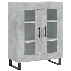 Maison Chic Buffet,Meuble de Rangement,commode pour salon,Cuisine gris béton 69,5x34x90 cm bois d'ingénierie -MN21770