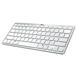 Teclado Compacto Inalámbrico por Bluetooth Trust Nado BT/ Blanco